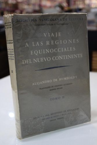 Portada del libro de Viaje a las regiones equinocciales del Nuevo Continente. Tomo II.