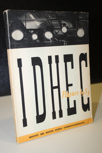 Portada del libro de IDHEC. Pâques 1953.