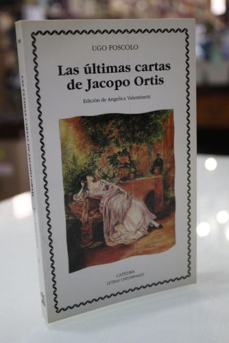 Portada del libro de Últimas cartas de Jacopo Ortis