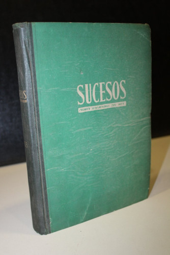 Portada del libro de Sucesos. Crónica sensacional del mes. 1955. Números 25-36.