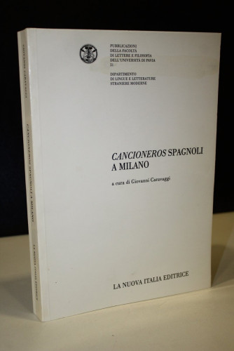 Portada del libro de Cancioneros spagnoli a Milano