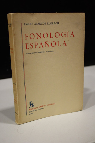 Portada del libro de Fonología española