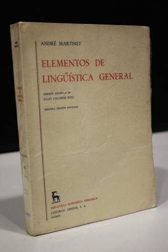 Portada del libro de Elementos de lingüística general