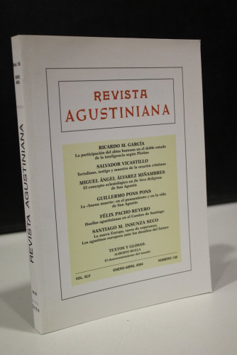 Portada del libro de Revista Agustiniana. Vol XLV. Enero-Abril 2004. Número 136.