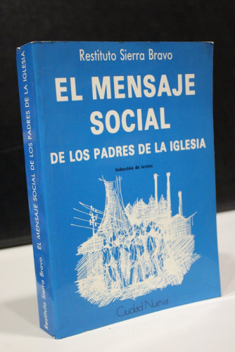 Portada del libro de El mensaje social de los padres de la Iglesia. Selección de textos