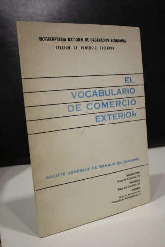 Portada del libro de El vocabulario de comercio exterior