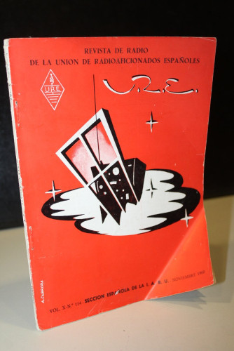 Portada del libro de U.R.E. Revista de Radio de la Unión de Radioaficionados Españoles. Vol. X. Nº. 114. Noviembre 1960.