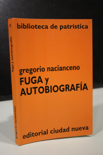 Portada del libro de Gregorio Nacianceno. Fuga y autobiografía.- Biblioteca de Patrística.