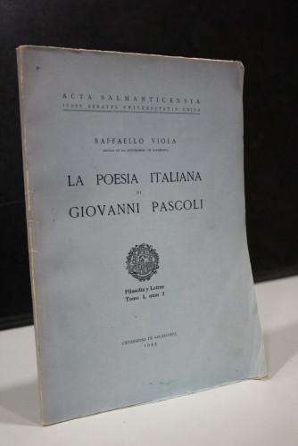 Portada del libro de La poesia italiana di Giovanni Pascoli