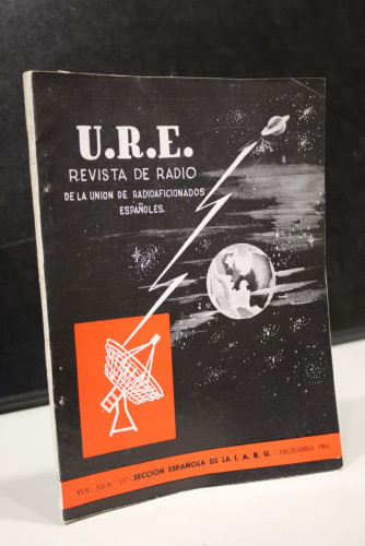 Portada del libro de U.R.E. Revista de Radio de la Unión de Radioaficionados Españoles. Vol. XII. Nº. 137. Diciembre 1962.