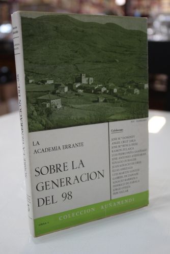 Portada del libro de La Academia Errante. Sobre la Generación del 98. Homenaje a Don Pepe Villar.
