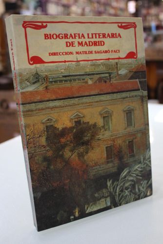 Portada del libro de Biografía literaria de Madrid