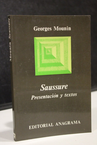 Portada del libro de Saussure. Presentación y textos