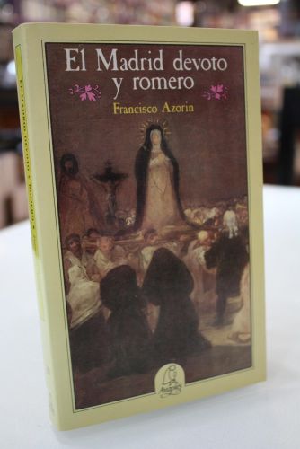 Portada del libro de El Madrid devoto y romero.