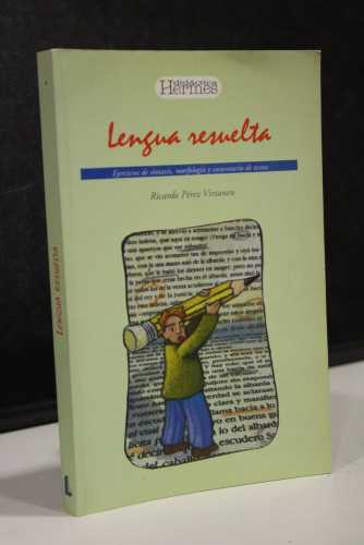 Portada del libro de Lengua resuelta.- Pérez Virtanen, Ricardo.- Ejercicios de sintaxis, morfología y comentario de textos.