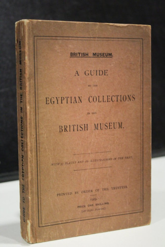 Portada del libro de A guide to the egyptian collections in the British Museum.