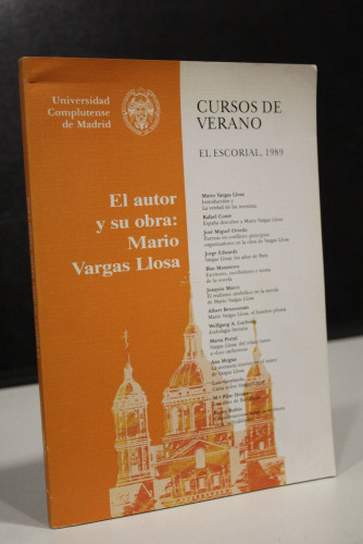 Portada del libro de El autor y su obra: Mario Vargas Llosa.- Cursos de Verano. El Escorial, 1989.