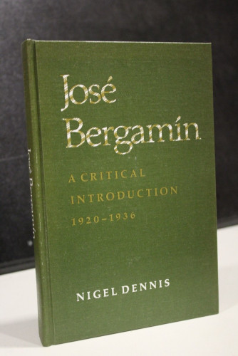 Portada del libro de José Bergamín. A critical introduction 1920-1936