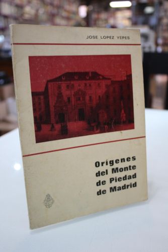 Portada del libro de Orígenes del Monte de Piedad de Madrid