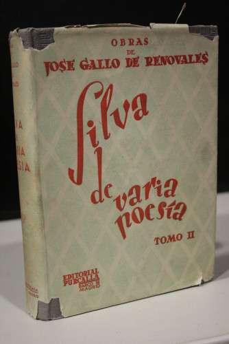 Portada del libro de Silva de Varia Poesía. Tomo II