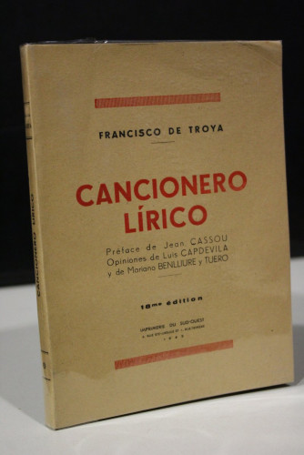 Portada del libro de Cancionero lírico