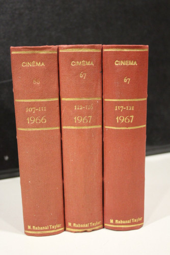 Portada del libro de Cinéma.- Números del 107 al 121.- 3 tomos.- Años 1966-1967.