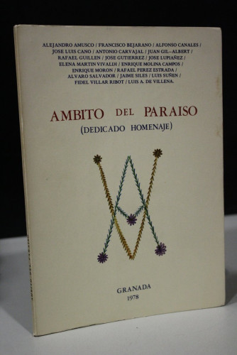 Portada del libro de Ámbito del Paraíso (Dedicado homenaje).