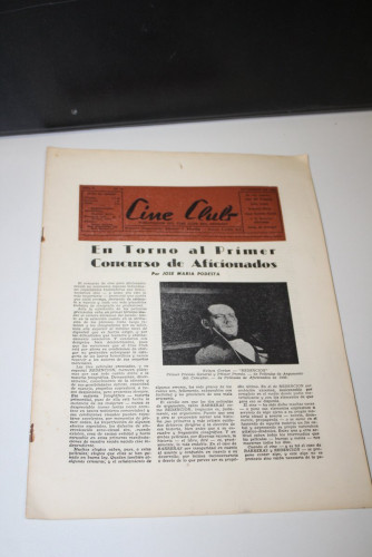 Portada del libro de Cine Club. Publicación del Cine Club del Uruguay. Año II, nº 10. Diciembre 1949.