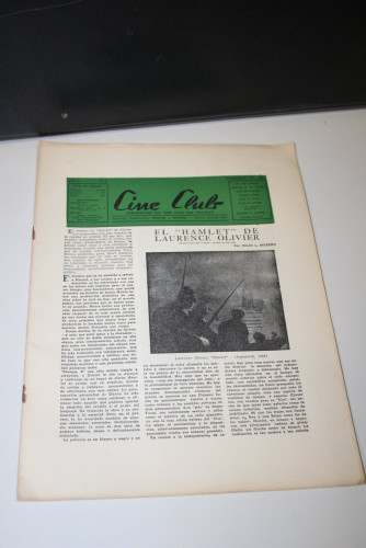 Portada del libro de Cine Club. Publicación del Cine Club del Uruguay. Año II, nº 9. Septiembre 1949.