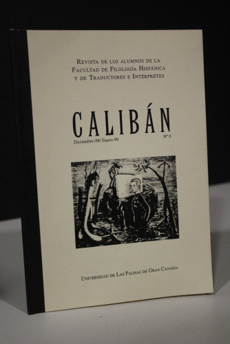 Portada del libro de Calibán. Nº 0. Diciembre-98/Enero-99.- Revista de los Alumnos de la Facultad de Filología Hispánica...