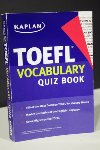 Portada del libro de Toefl. Vocabulary Quiz Book.- Kaplan.