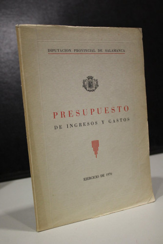 Portada del libro de Presupuesto de ingresos y gastos. Ejercicio de 1970.- Diputación Provincial de Salamanca.