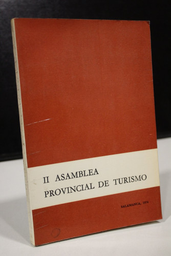 Portada del libro de II Asamblea Provincial de Turismo.- Salamanca, 1974.