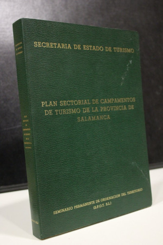 Portada del libro de Plan sectorial de campamentos de turismo de la provincia de Salamanca.