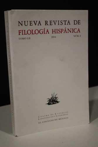 Portada del libro de Nueva Revista de Filología Hispánica. Tomo LII, 2004, núm 2.