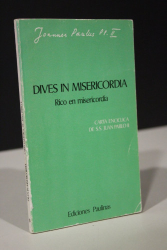 Portada del libro de Dives in Misericordia. Rico en misericordia. Carta Encíclica de S.S. Juan Pablo II.