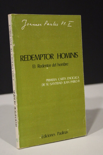 Portada del libro de Redemptor Hominis. Primera Carta Encíclica de Su Santidad Juan Pablo II.