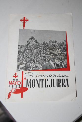 Portada del libro de Programa. Romería a Montejurra. 4 de mayo 1958.- Carlismo.