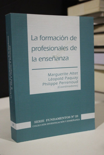 Portada del libro de La formación de profesionales de la enseñanza