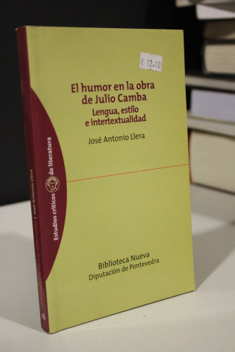 Portada del libro de El humor en la obra de Julio Camba. Lengua, estilo e intertextualidad