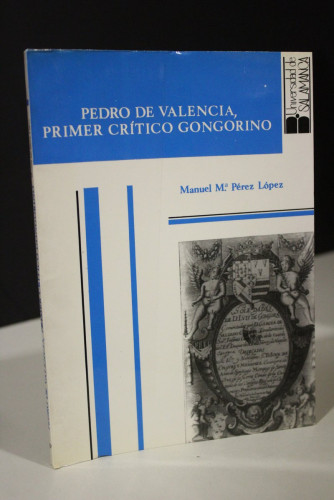 Portada del libro de Pedro de Valencia, primer crítico gongorino