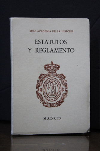 Portada del libro de Estatutos y reglamento