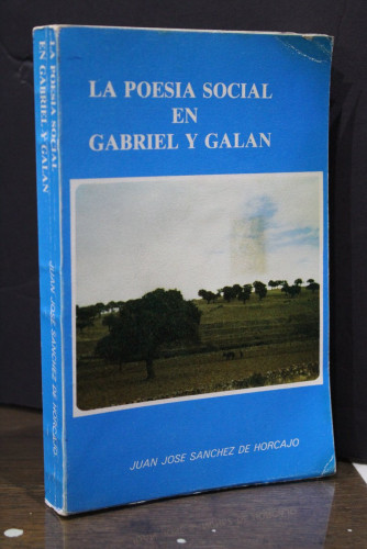 Portada del libro de La poesía social en Gabriel y Galán