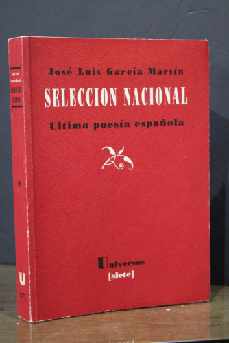 Portada del libro de Selección nacional. Última poesía española