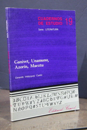 Portada del libro de Ganivet, Unamuno, Azorín, Maeztu