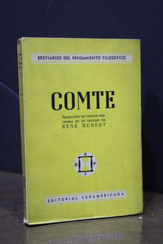 Portada del libro de Comte.- Hubert, René.- Breviarios del Pensamiento Filosófico.