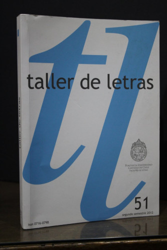 Portada del libro de Taller de letras. 51. Segundo semestre 2012.