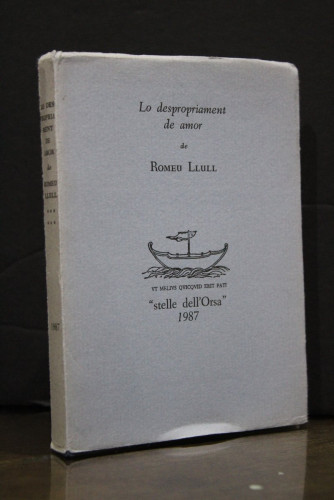 Portada del libro de Lo despropriament de amor.- Llull, Romeu.