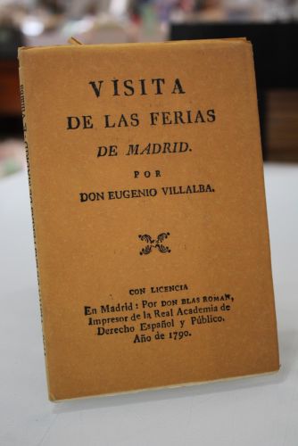 Portada del libro de Visita de las Ferias de Madrid