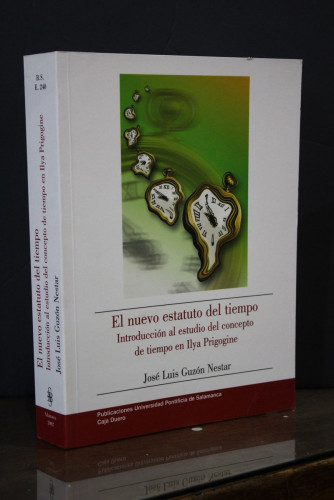 Portada del libro de El nuevo estatuto del tiempo. Introducción al estudio del concepto de tiempo en Ilya Prigogine